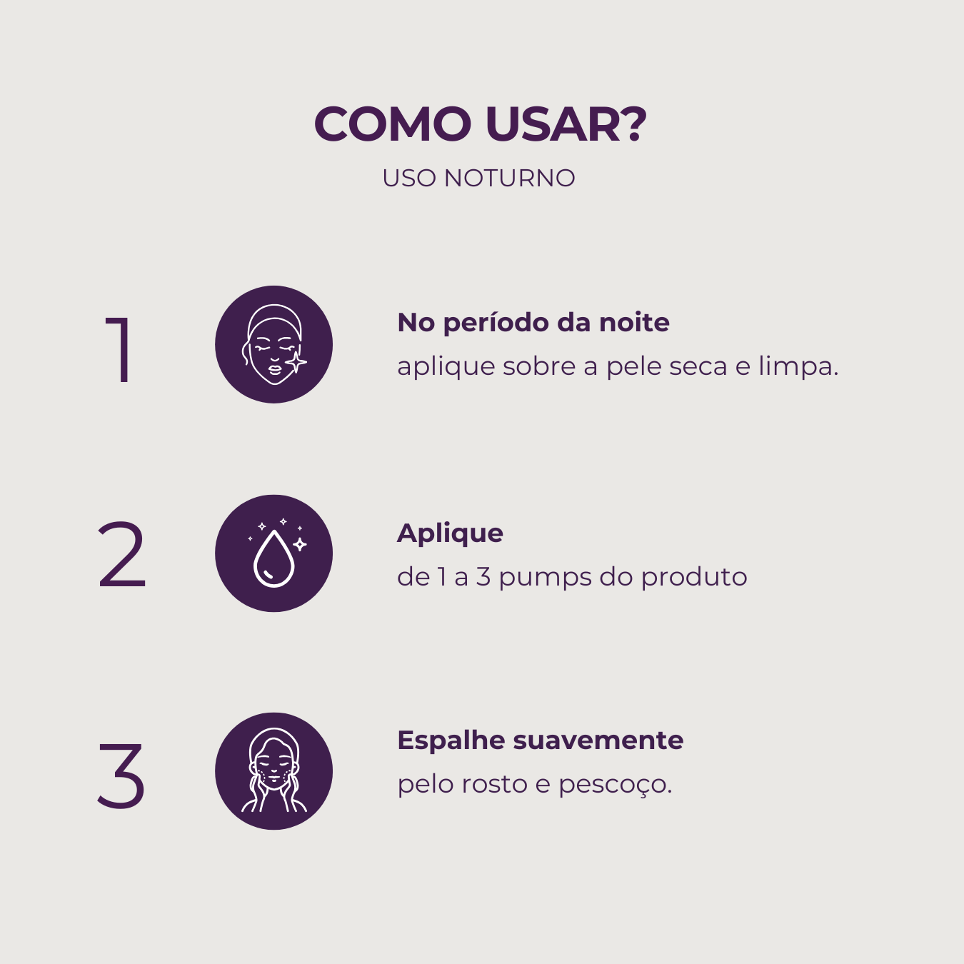 Ícone de benefícios do Sérum Facial Noturno Reparador Skin Beauty